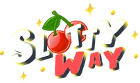 Logo SlottyWay Casino w czerwieni i żółci